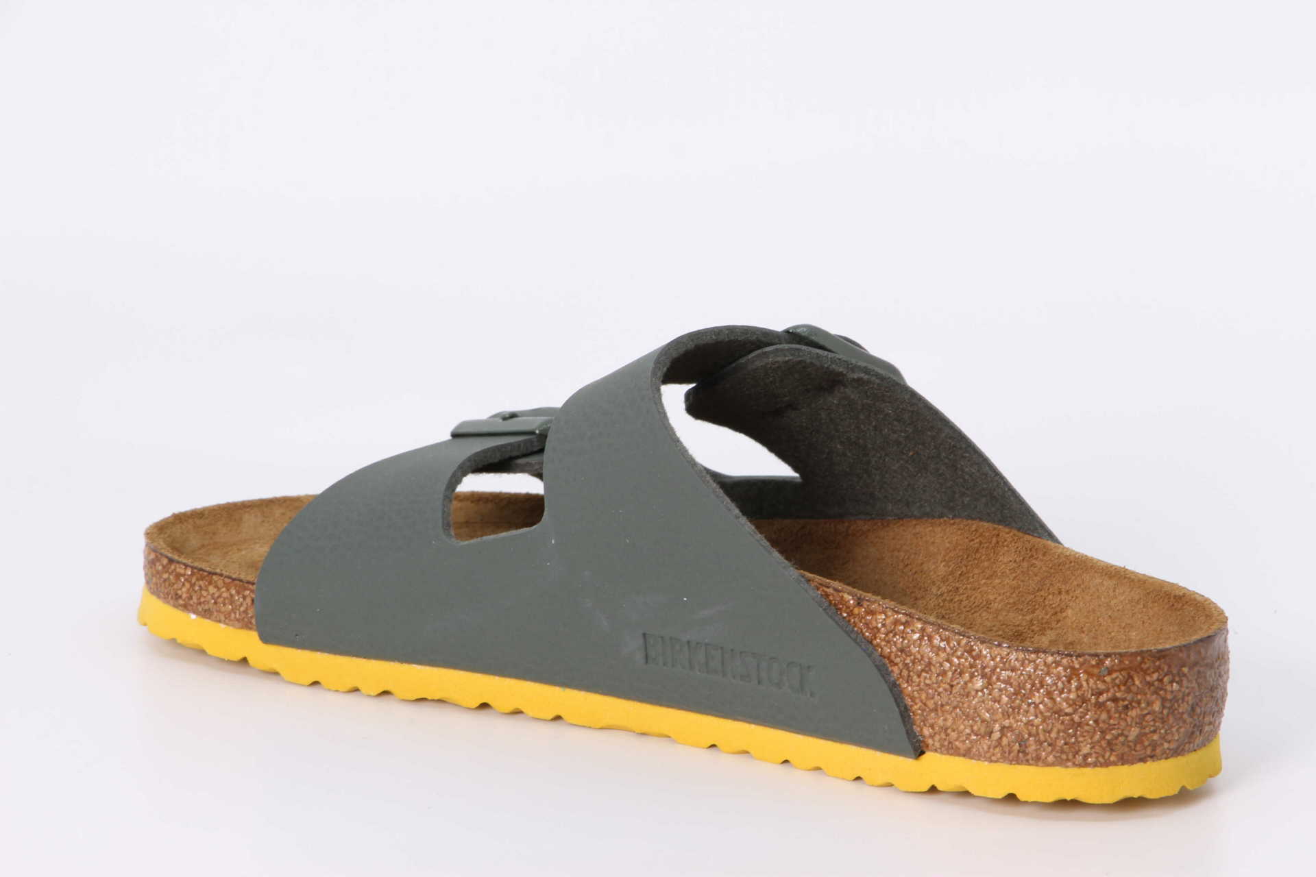 Birkenstock Arizona Kids schmal grün / gelb