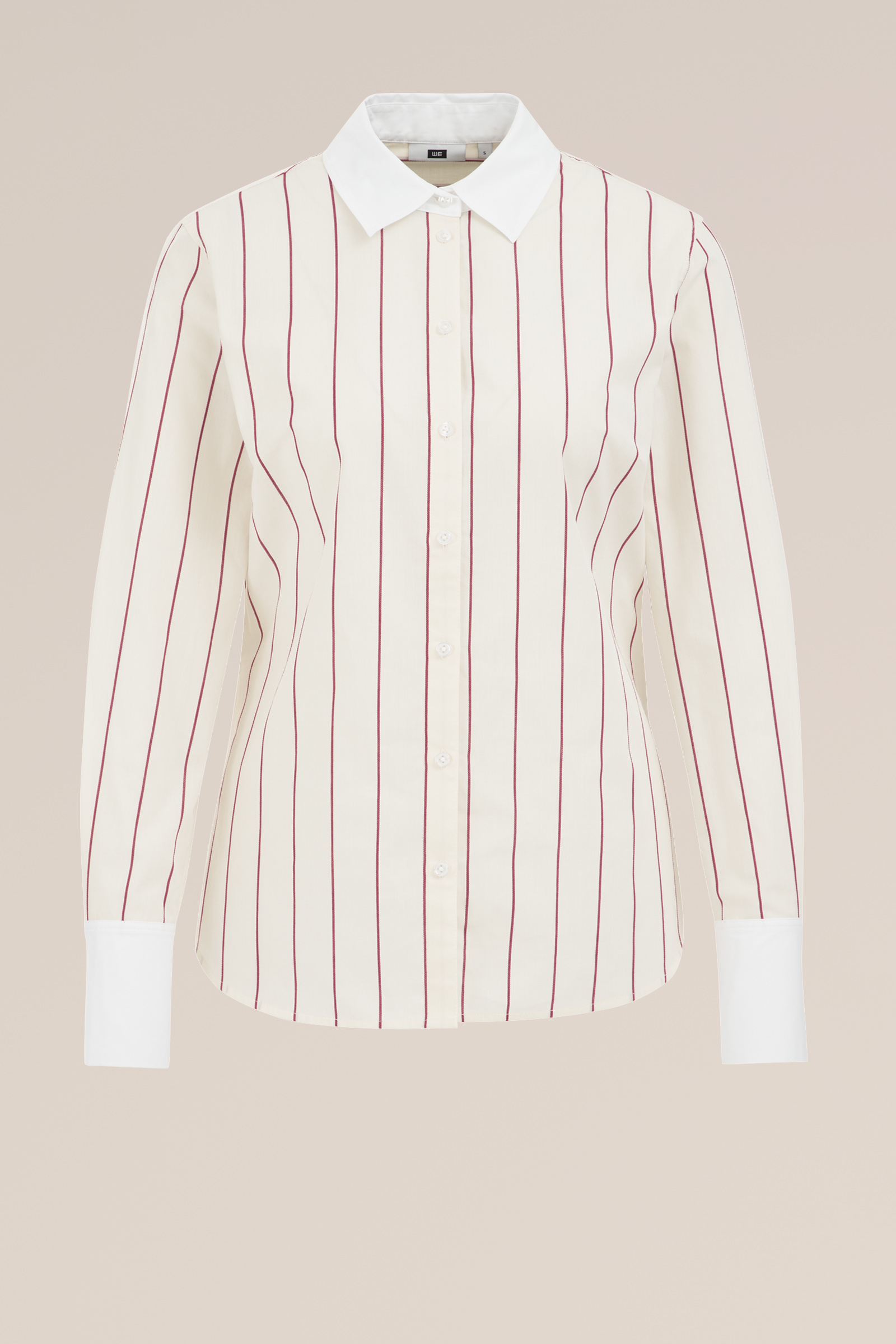 blouse met dessin WE Fashion Bordeauxrood