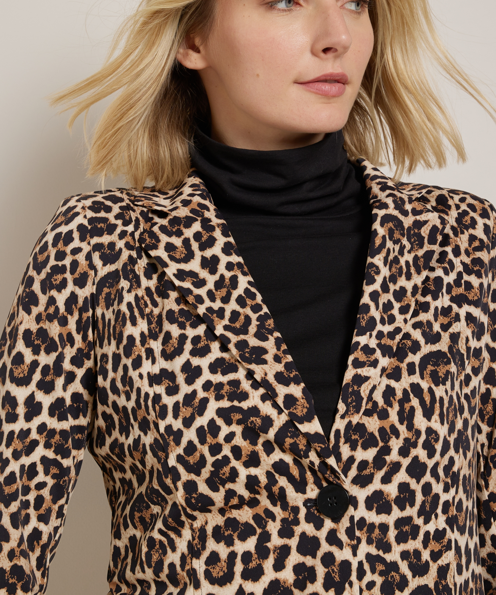 blazer met print