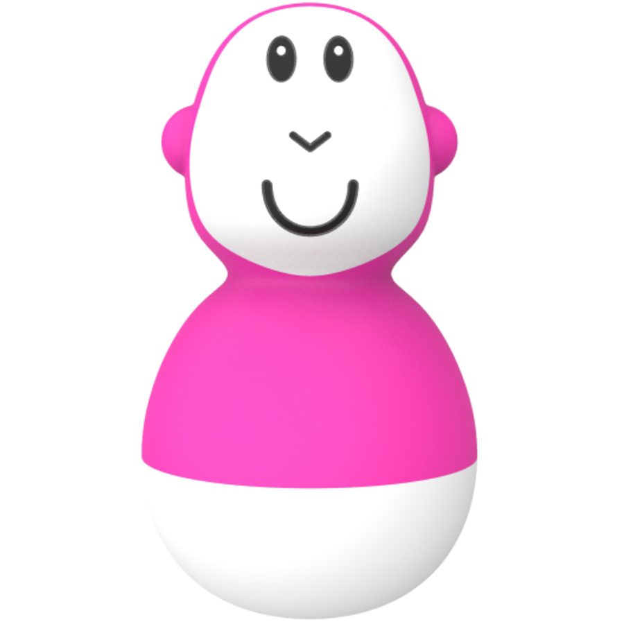 MATCHSTICK MONKEY™ Wackelfiguren, Badezeit pink + grau