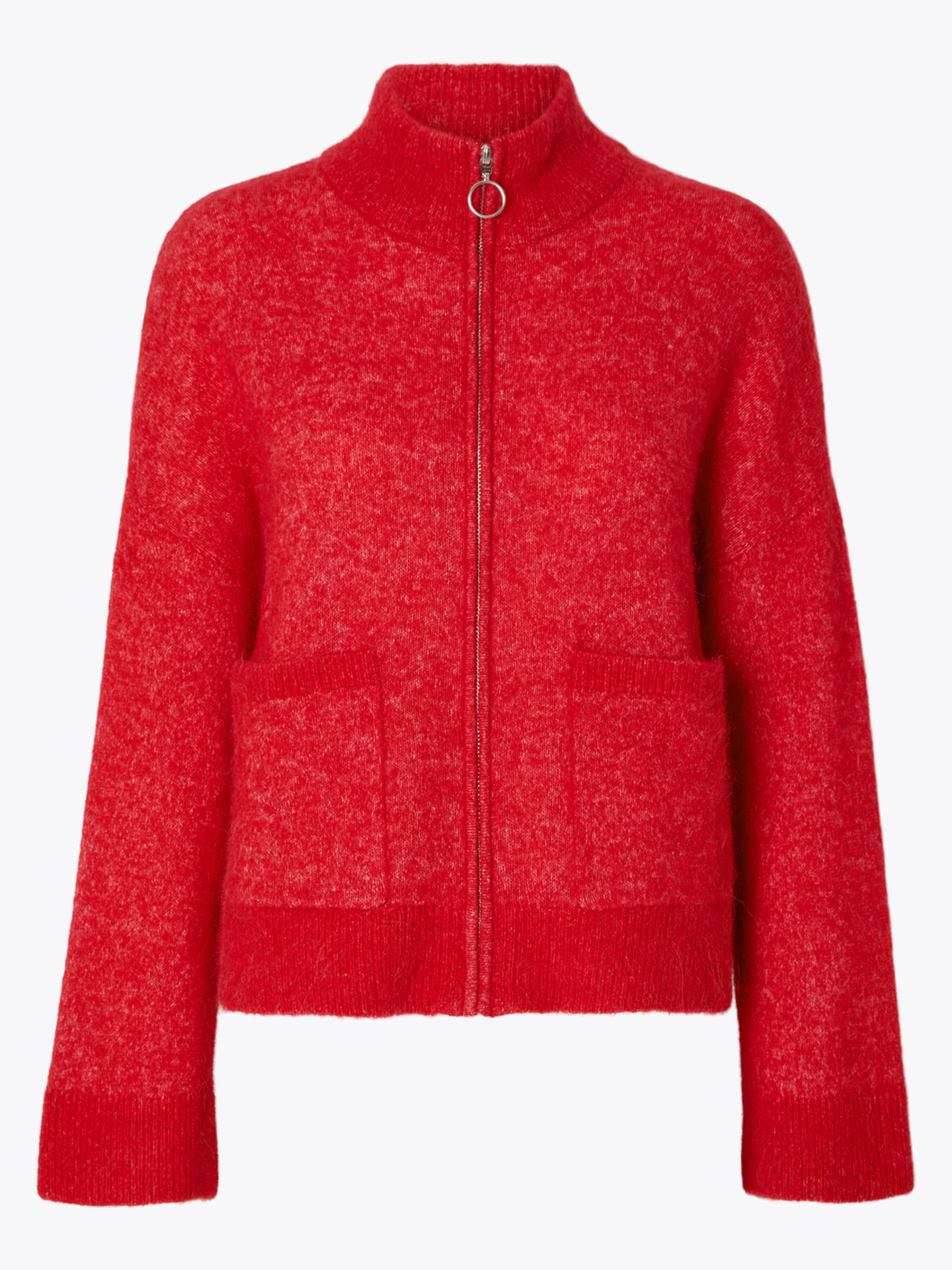 Sia Ras Long Sleeve Knit Zipper Cardigan