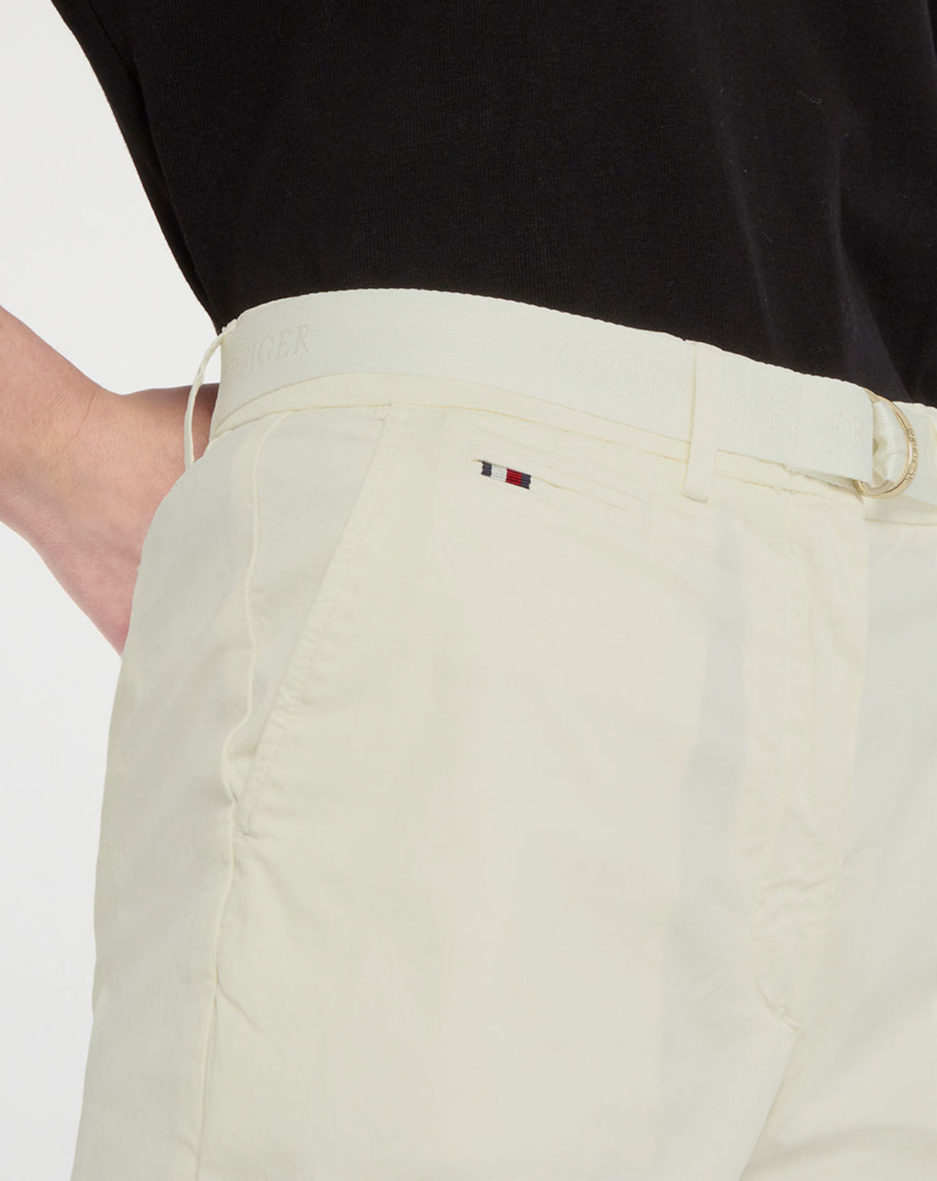 Tommy Hilfiger Short chino en Twill écru