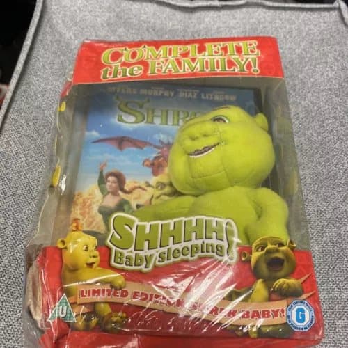 Limited Edition Shrek Baby DVD Boxset DVD Shrek Baby Plush Bundle Rare Region 2 (Brand New)