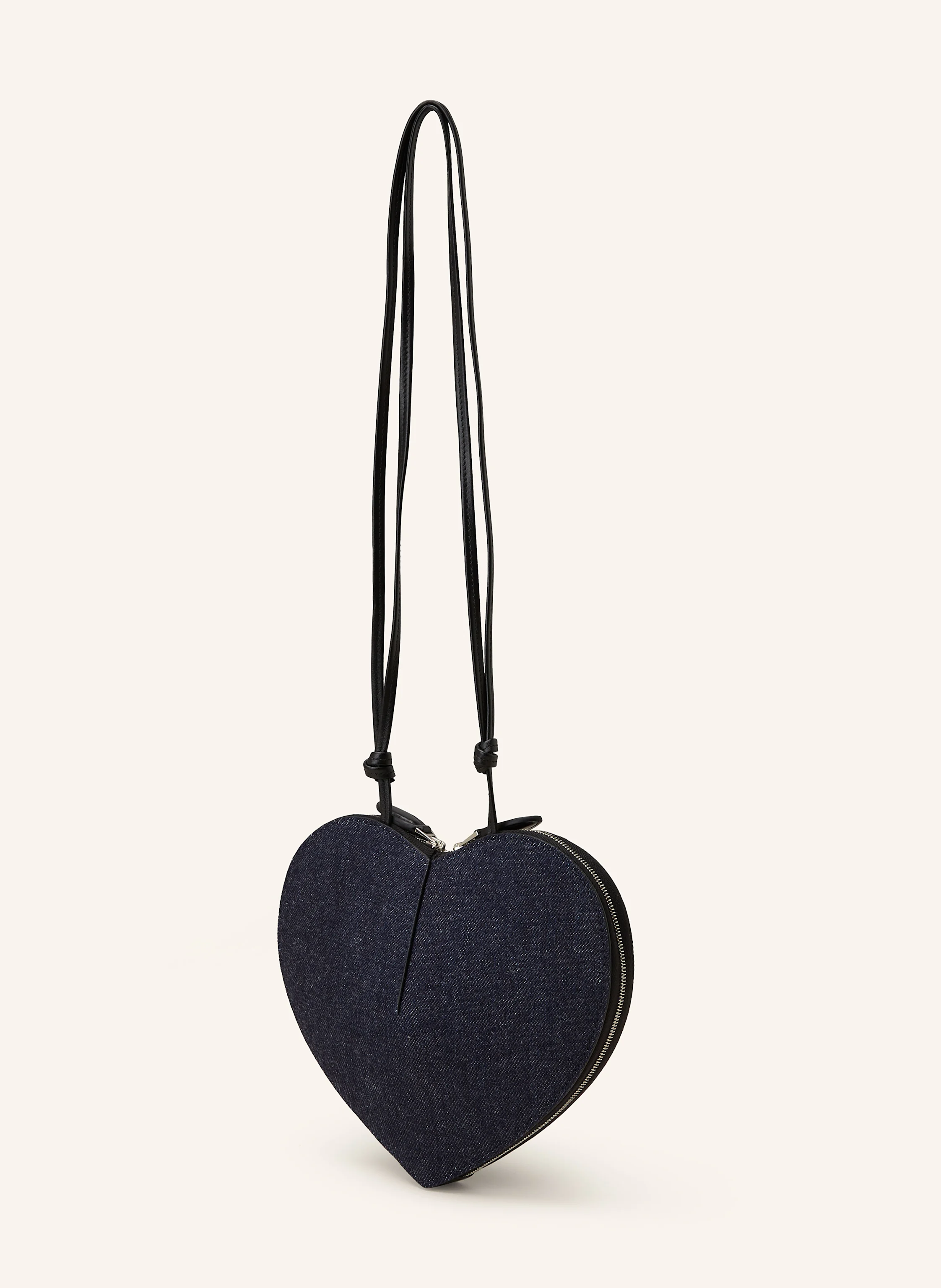 ALAÏA Umhängetasche LE COEUR in Jeansoptik