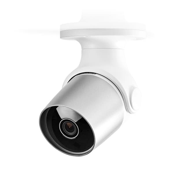 Nedis SmartLife udendørskamera | Wi-Fi | Full HD 1080p | IP65 | Cloud Storage (mulighed) / microSD (ikke inkluderet) | 12 V DC | Med bevægelsessensor | Nattesyn | Hvid / Sølv