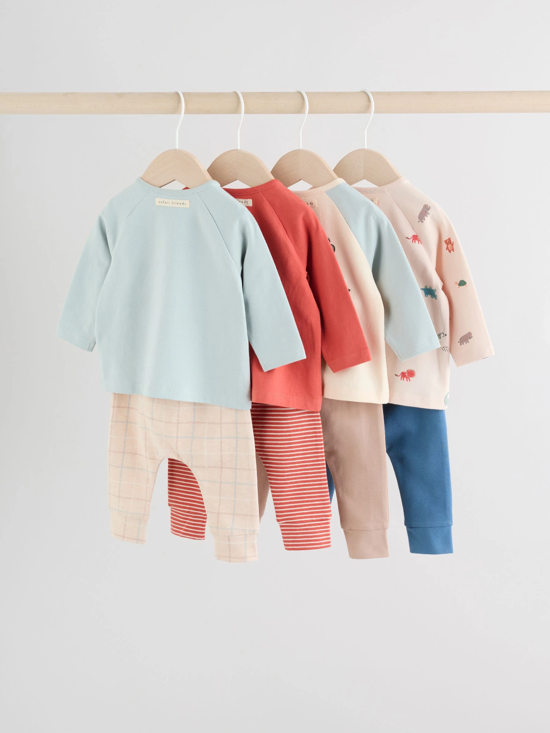 Mineral Little Cub - 8-delige babyset van tops en legging (0 mnd - 2 jr)