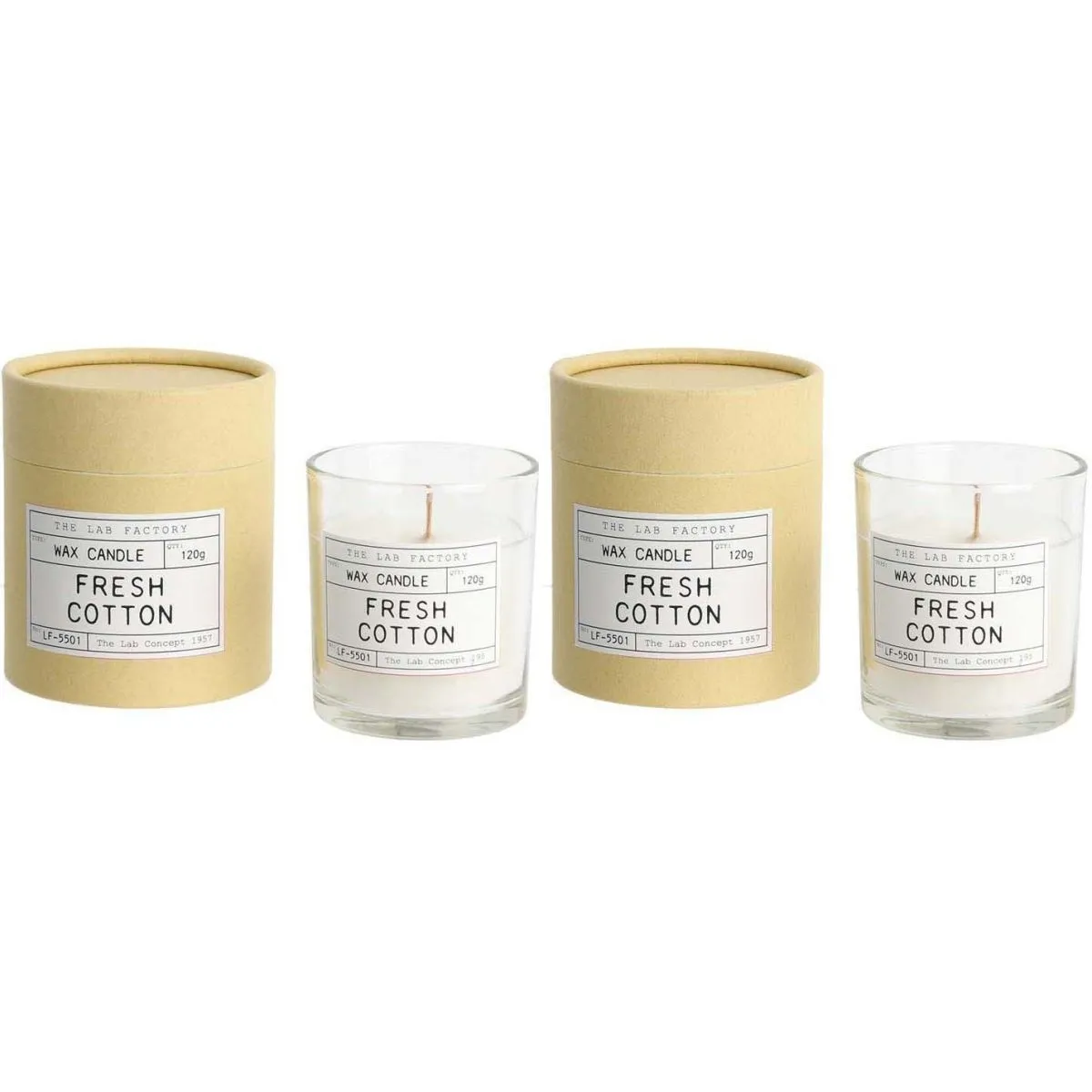 The Candle Factory Bougie Mèche en Bois Factory