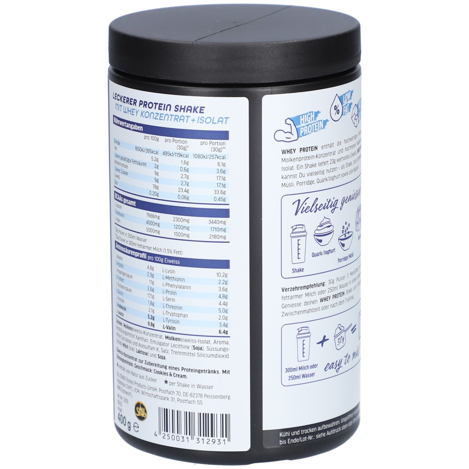 All Stars® Whey Protein Cookies & Cream