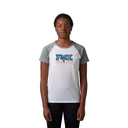 T-Shirt manches courtes Fox BARB WIRE RANGLAN FEMME - Blanc