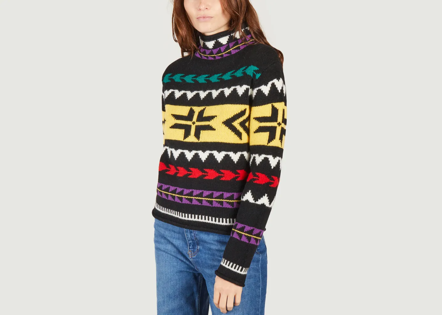 Pull col roulé à motif géométrique Polo Ralph Lauren