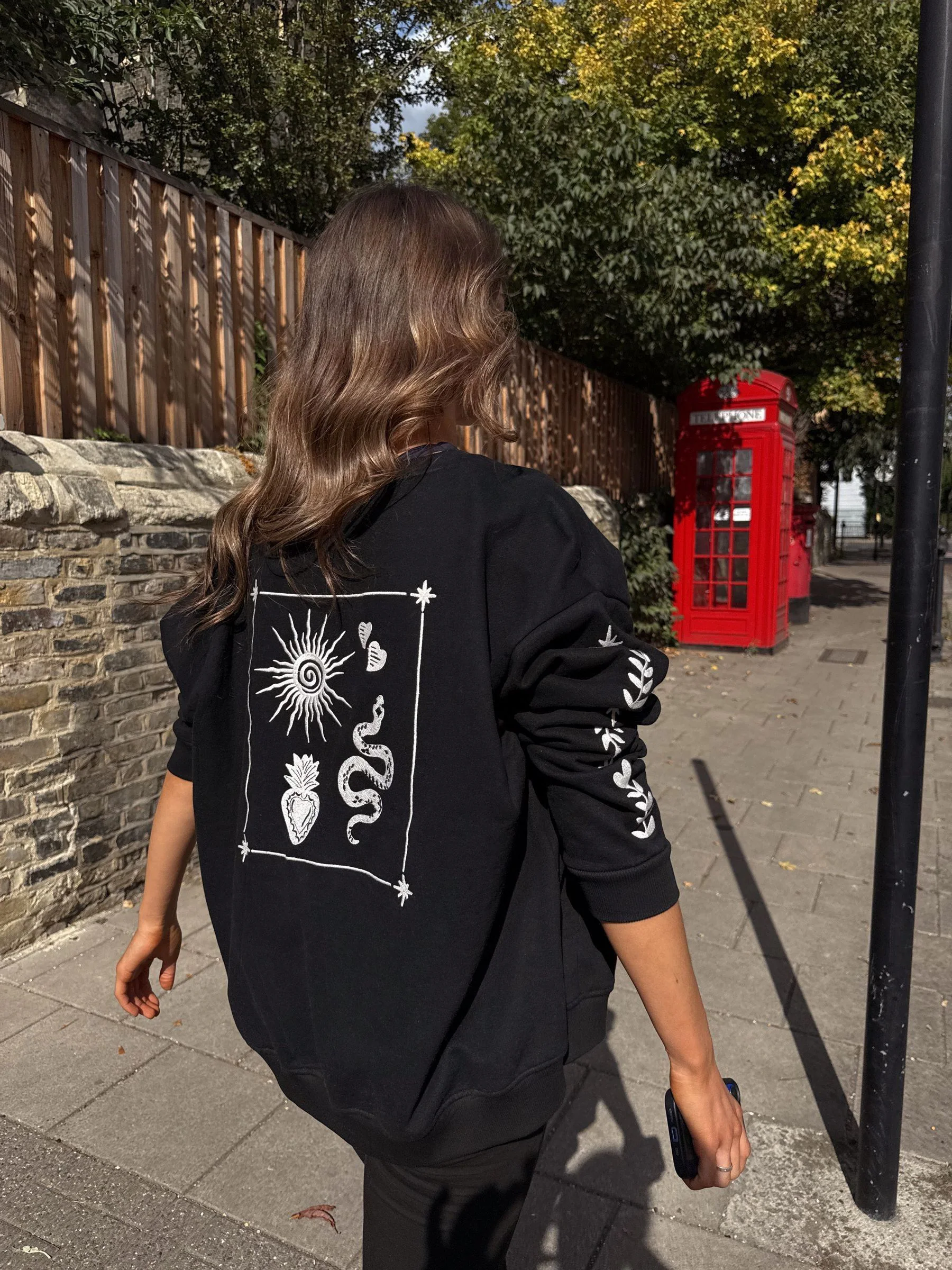 Zwart - Never Fully Dressed Embroidered Sweatshirt