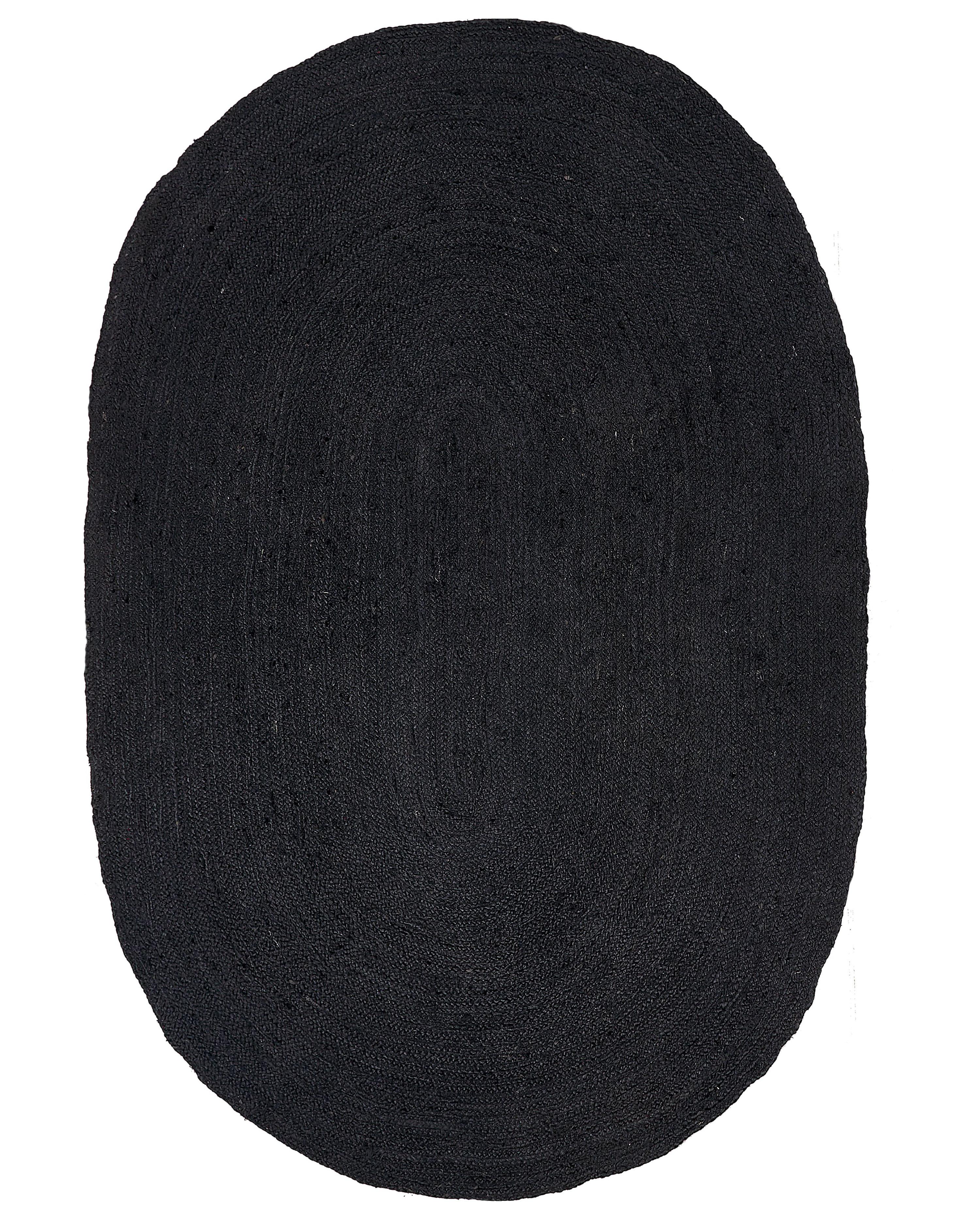 Vloerkleed DEMIRCI Zwart 160 x 230 cm Jute