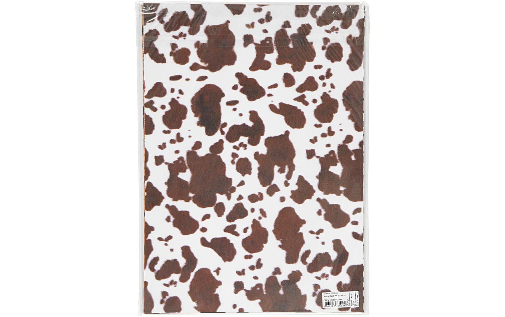 Bastelpapier Animal Print A4, 10 BlattTiere basteln