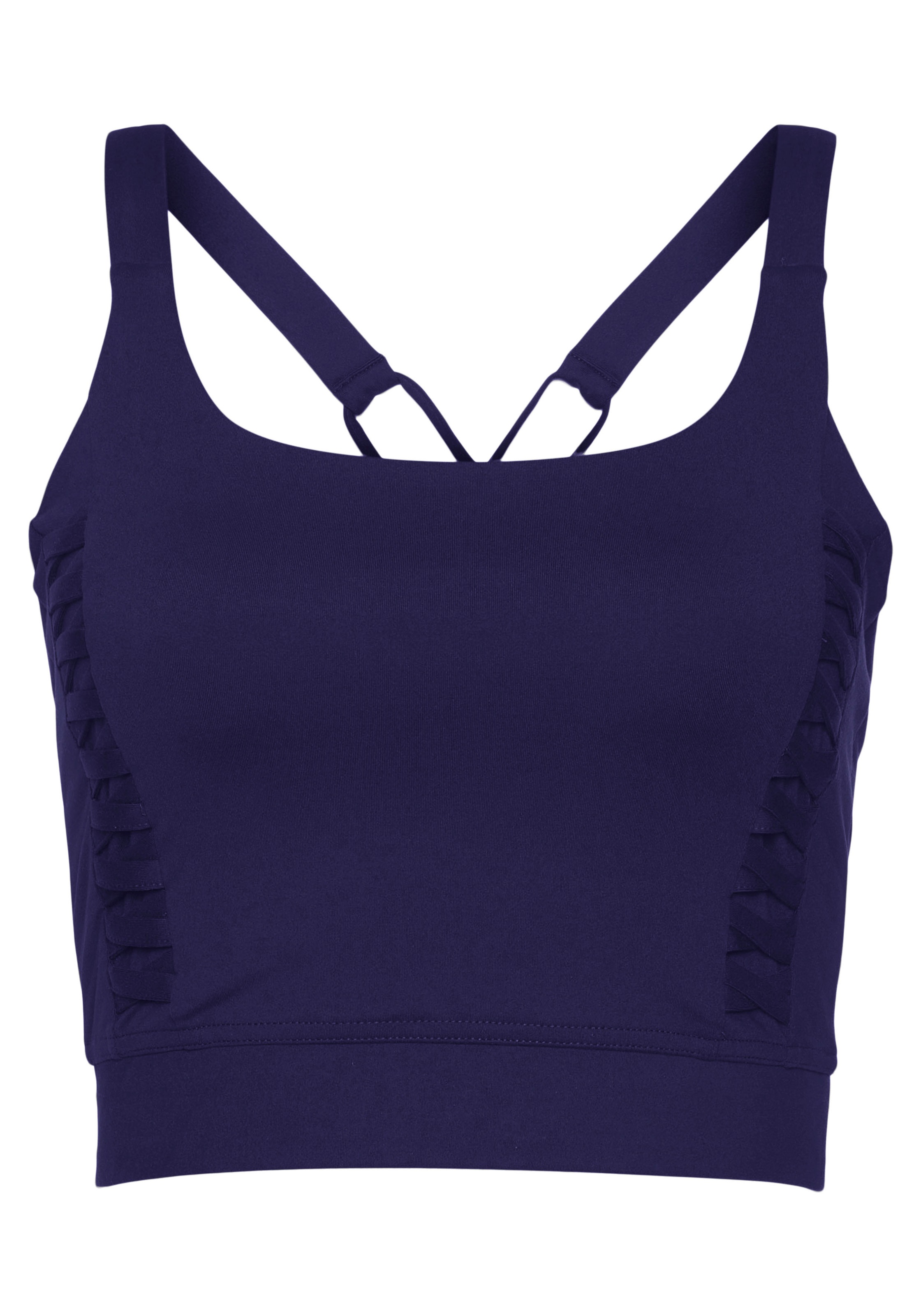 LASCANA ACTIVE Crop-Top , Sporttop mit gekreutzten Trägern und Rundhalsausschnitt