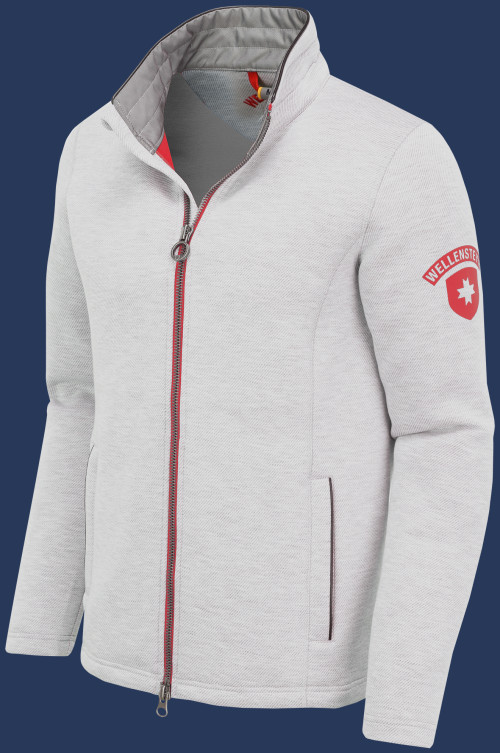 Tampa Men ScubaDotSweat, Lightgreymelange/Red
