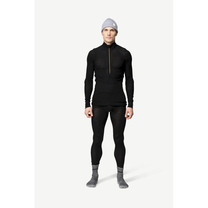Wool Mesh 190 Zip Neck - Maillot thermique laine mérinos homme