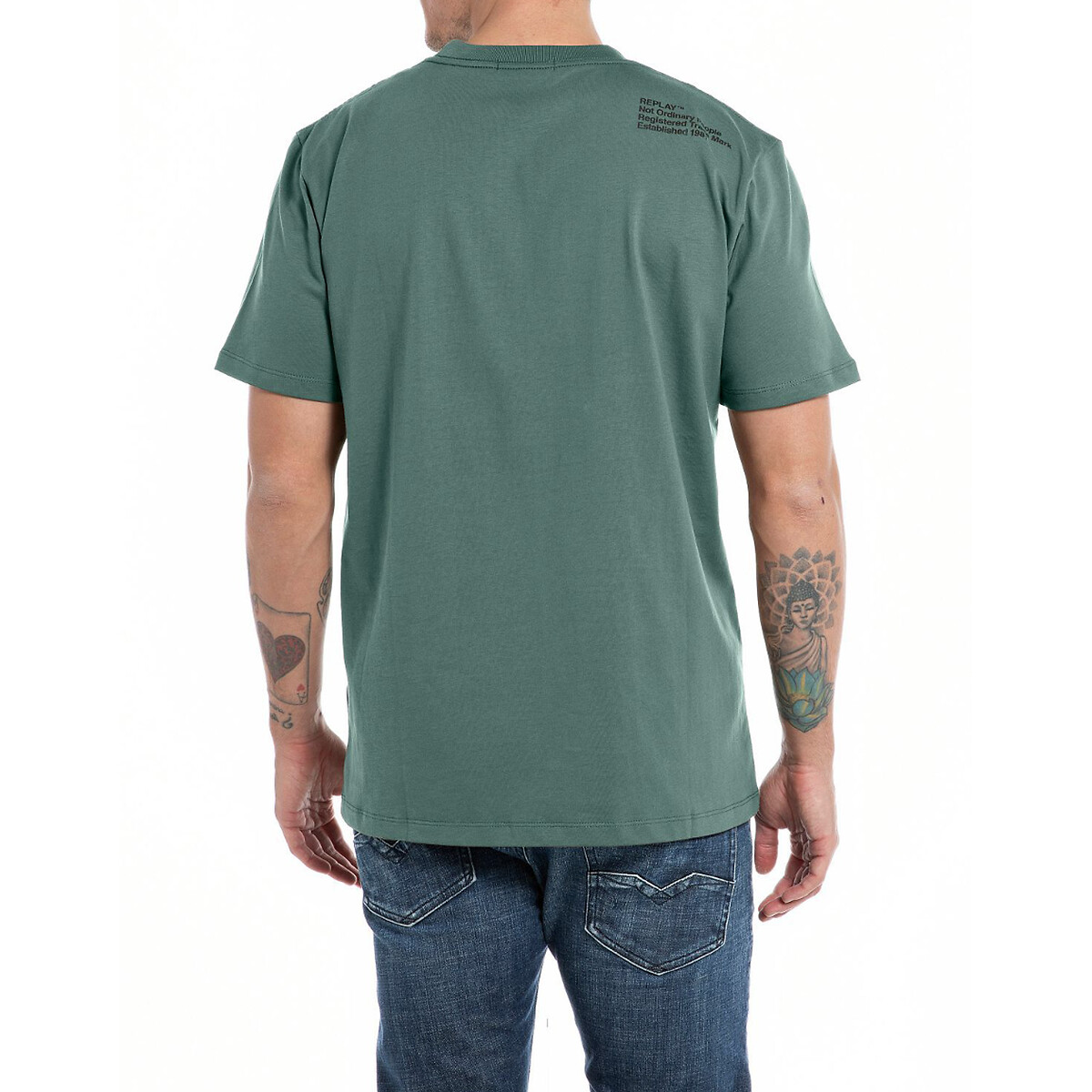 REPLAY<br>Camiseta reta de manga curta