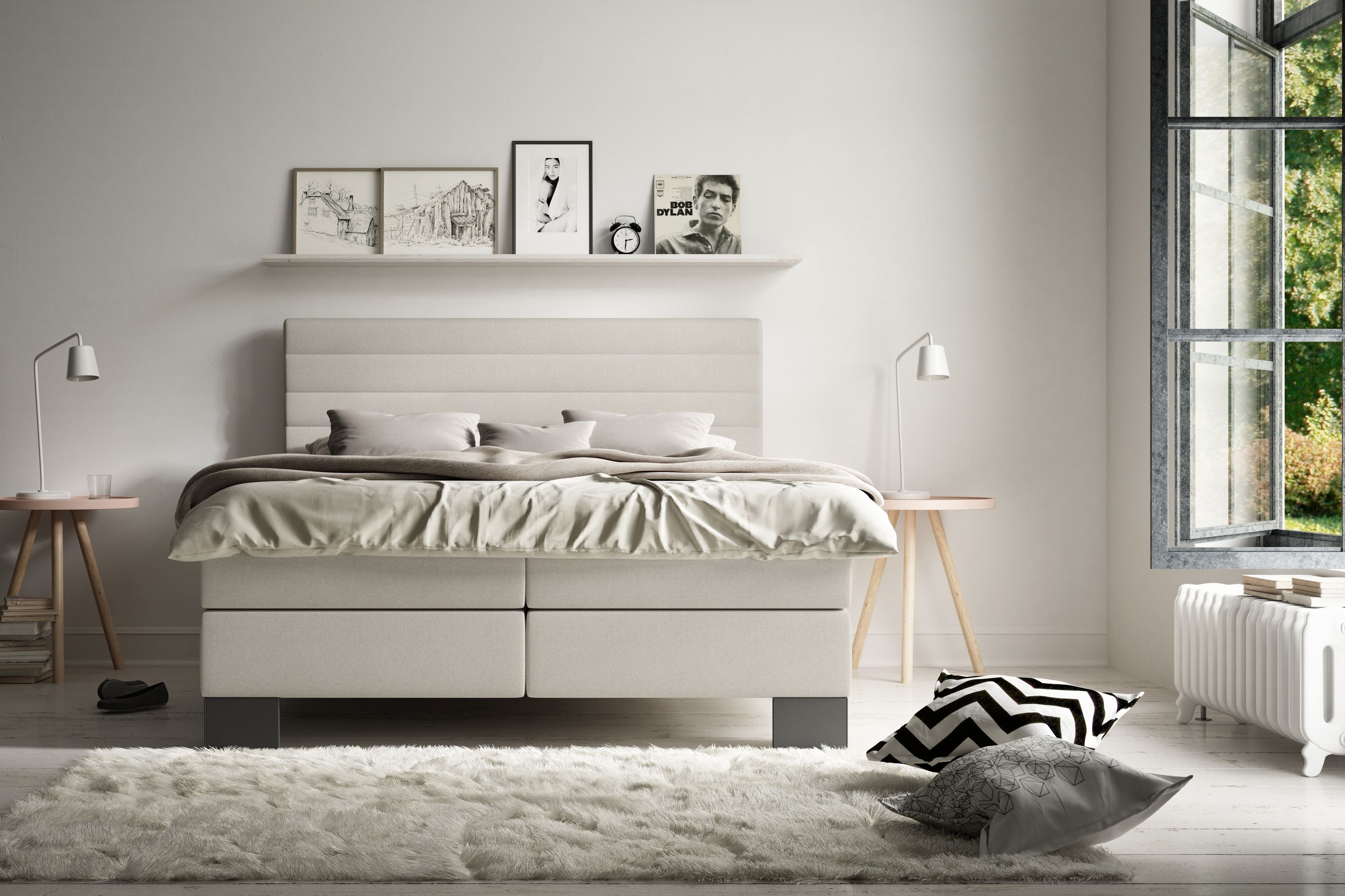 Boxspringbett SCHLARAFFIA LINEA 160 x 200 cm H2
