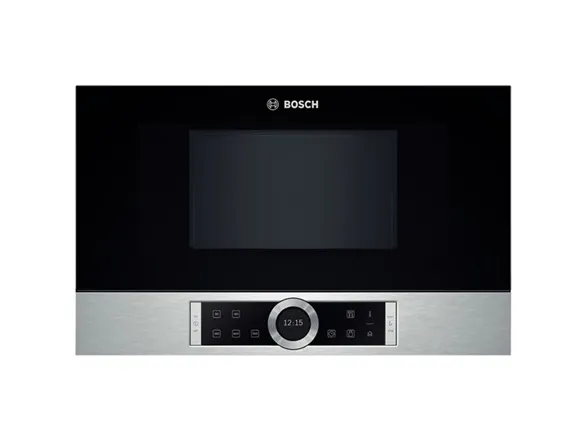 Bosch Serie | 8 BFR634GS1 - Mikrobølgeovn - til indbygning - 21 liter - 900 W - rustfrit stål