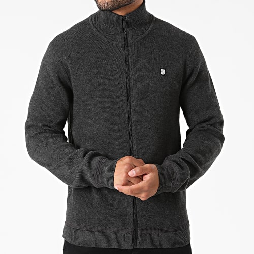 Veste Zippée Ettore 10915528D Gris Anthracite Chiné
