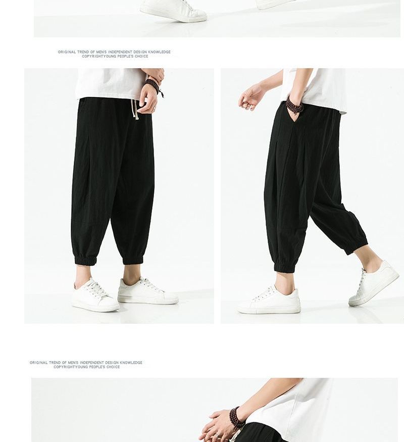 Lefitt - Effen Harem Cropped Broek