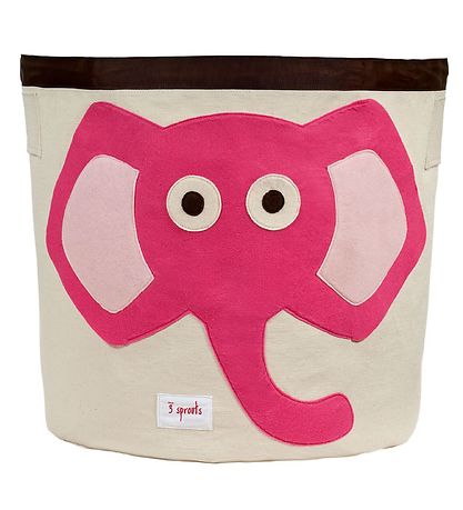 3 Sprouts Opbevaringskurv - 44,5x43 - Elefant