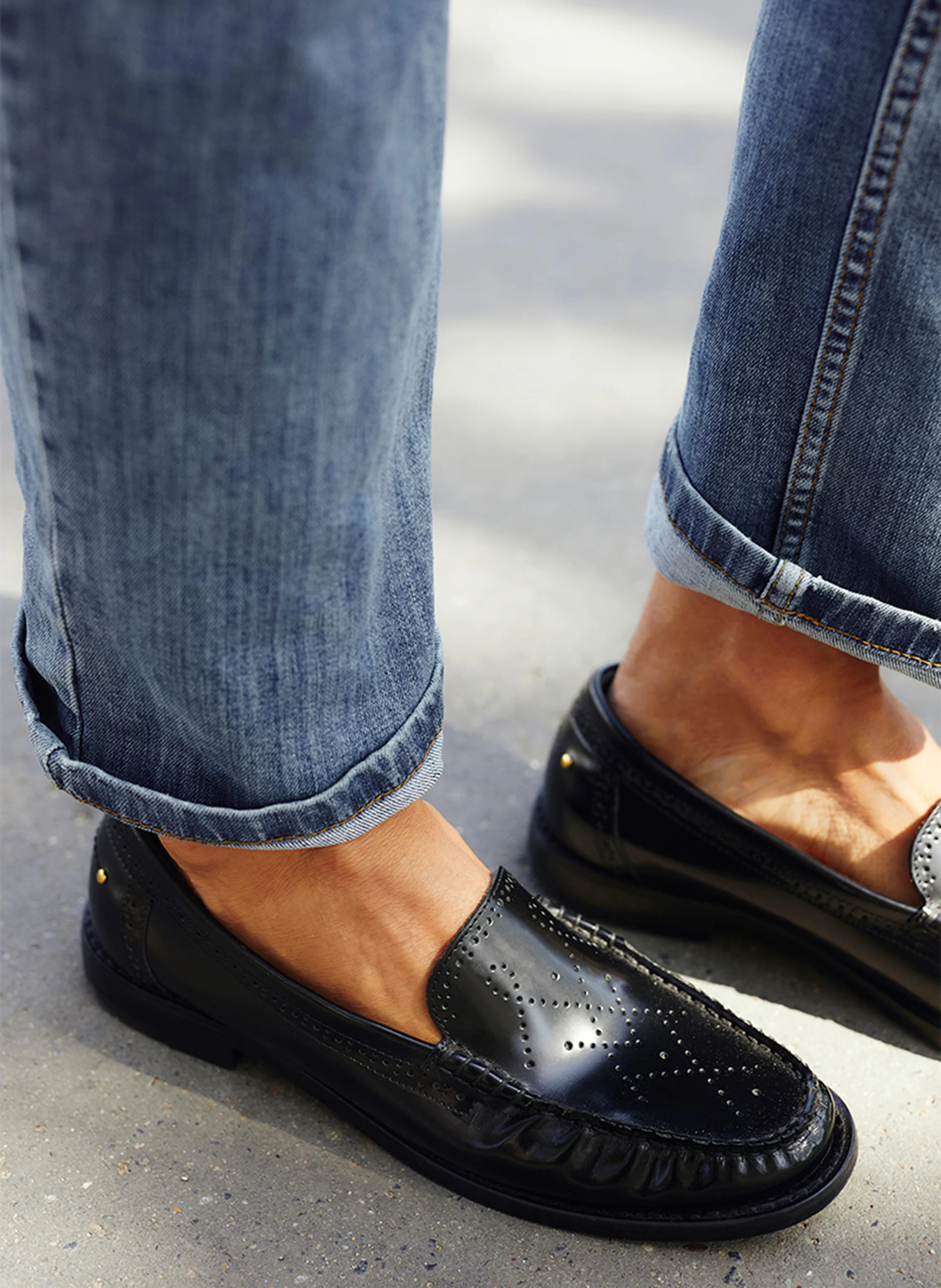 Mocassins en cuir | Noir