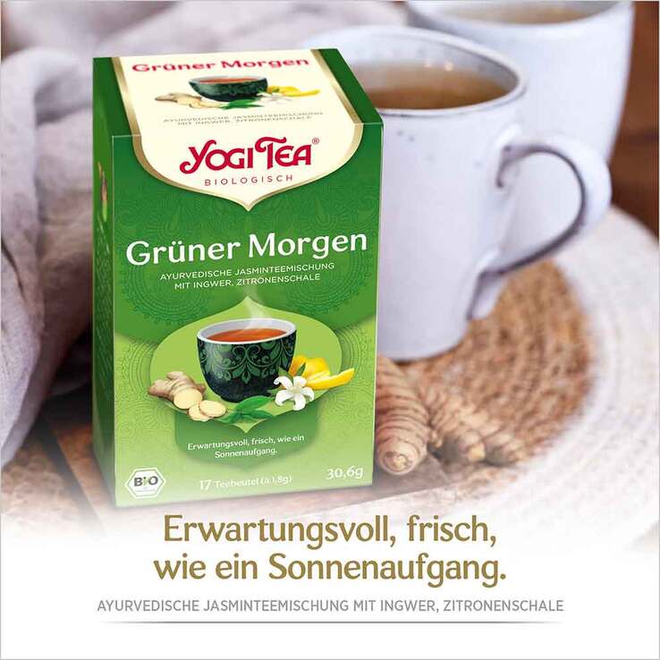 Yogi Tea Grüner Morgen Bio, 17X1.8 g