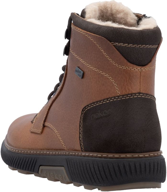 Rieker - B3333 - Enkellaarzen - Cognac - Leer