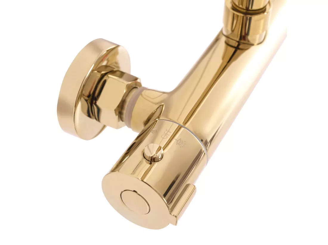 Kit De Douche Avec Thermostat Rea Bliss Termostat Gold
