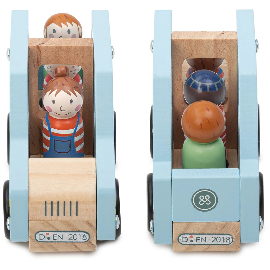 emma & noah Holzspielzeug Familienauto