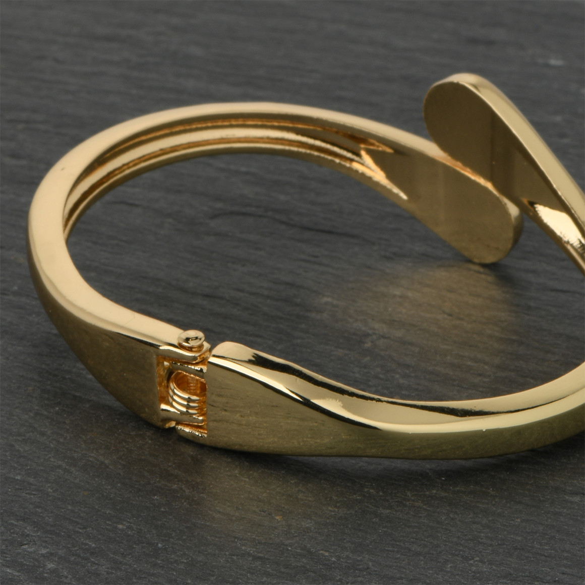 Damen Armspange glänzend gold