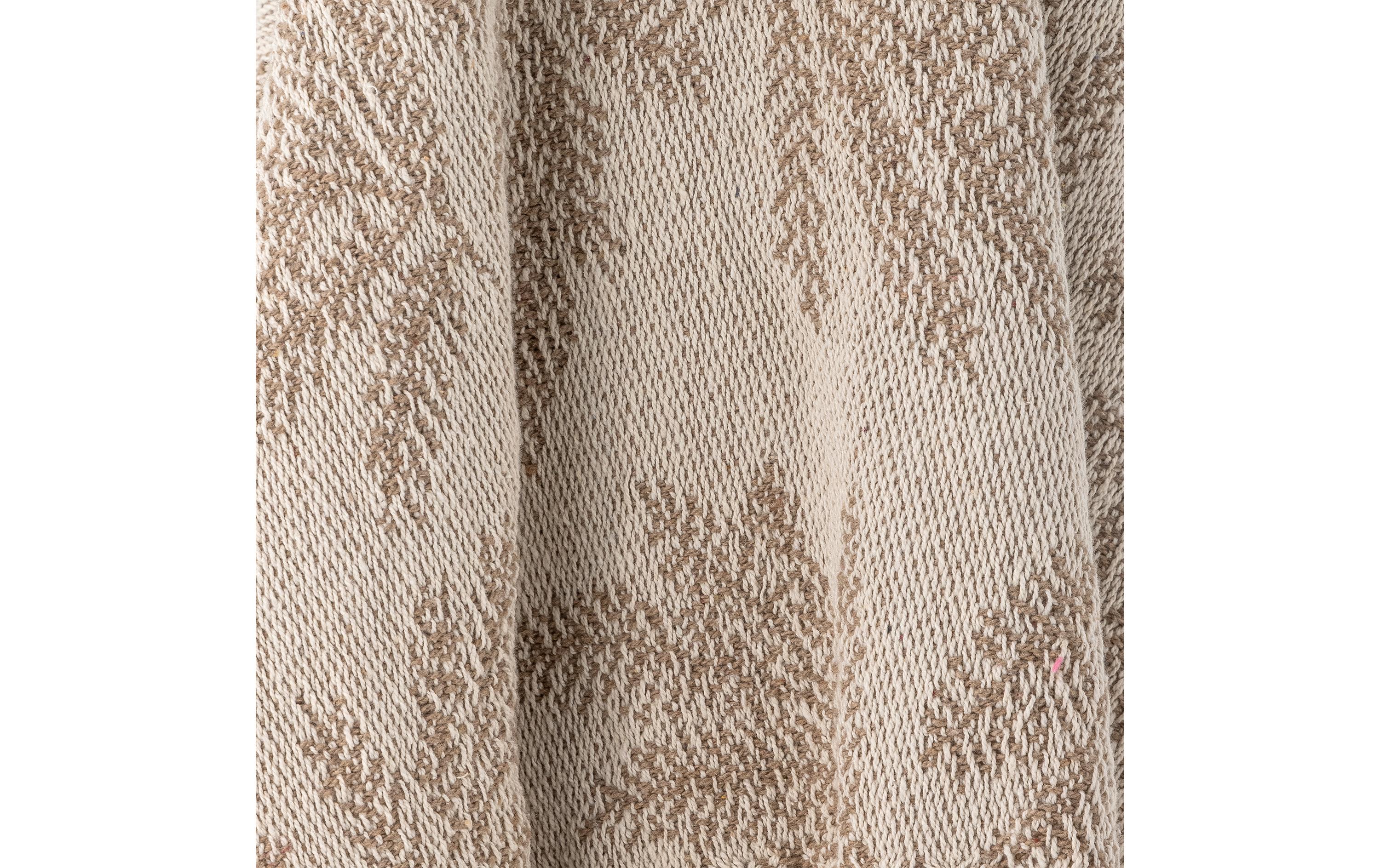 Decke Gabriela 130 x 160 cm, BraunDecke aus recycelter Baumwolle