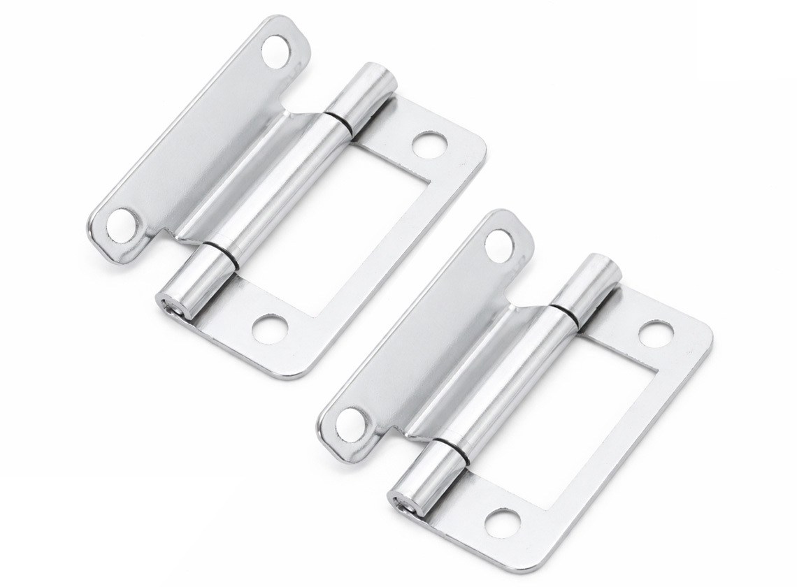 Obelink stalen geknikte scharnieren (2x stuks) - silver