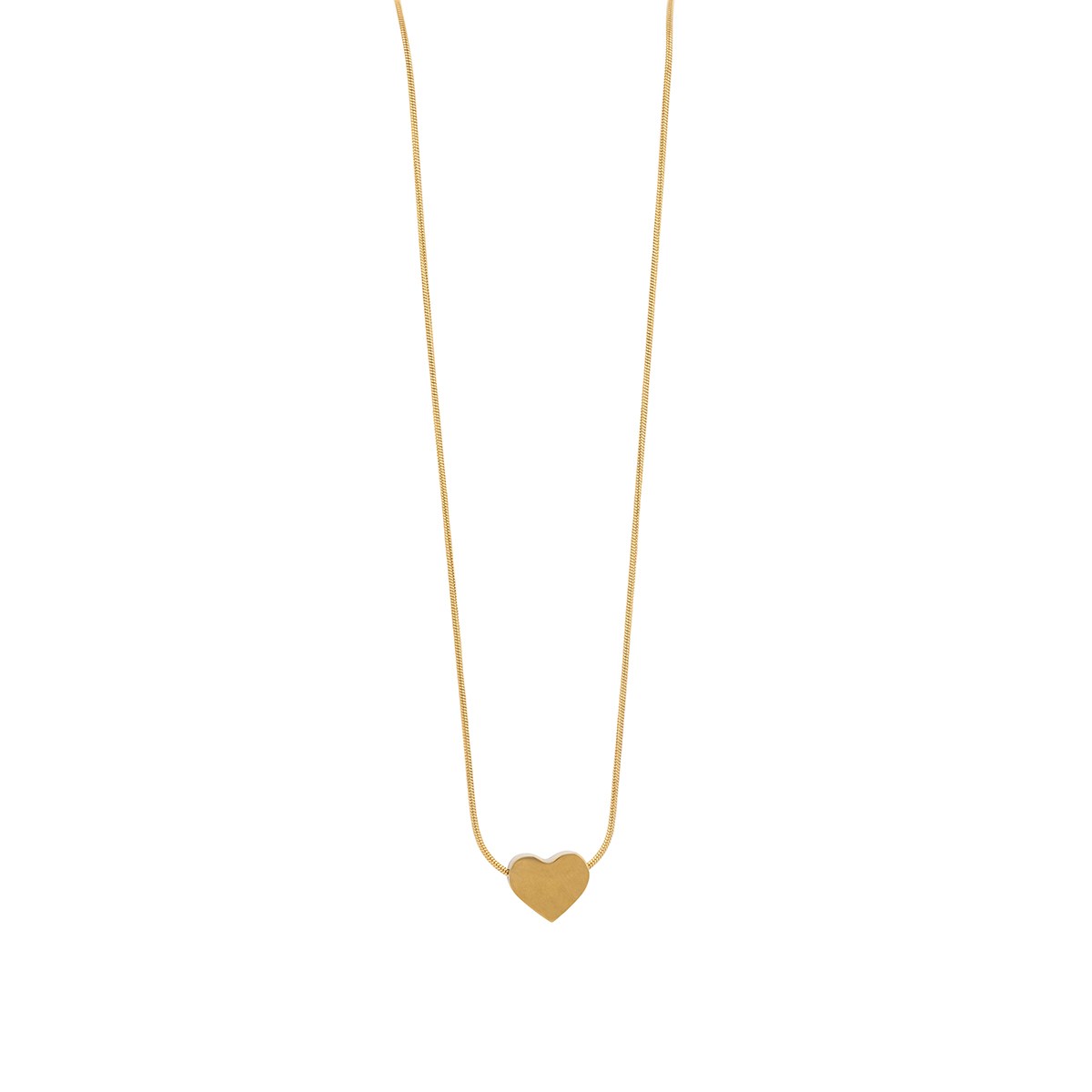Collier acier jaune 43+5cm