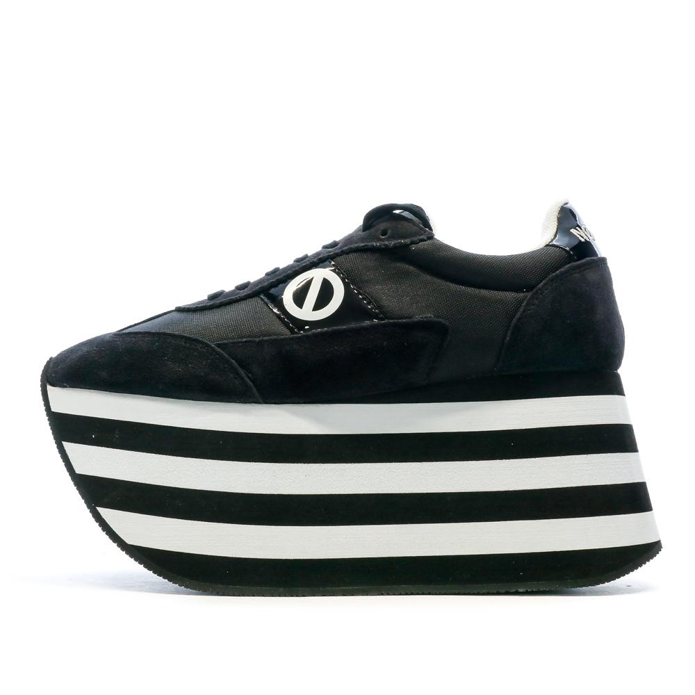 No Name Baskets à Plateforme Noir/Blanche Femme No Name Flex Jogger