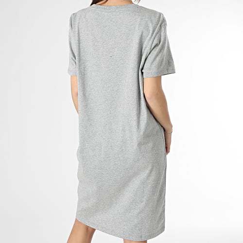Robe Tee Shirt Femme 1639 Gris Chiné