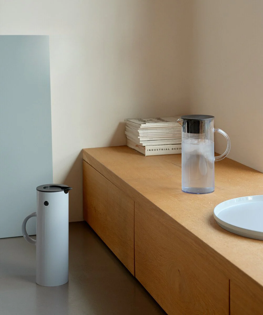 Stelton  EM77 Kande med låg, Blue - 1,5 L.