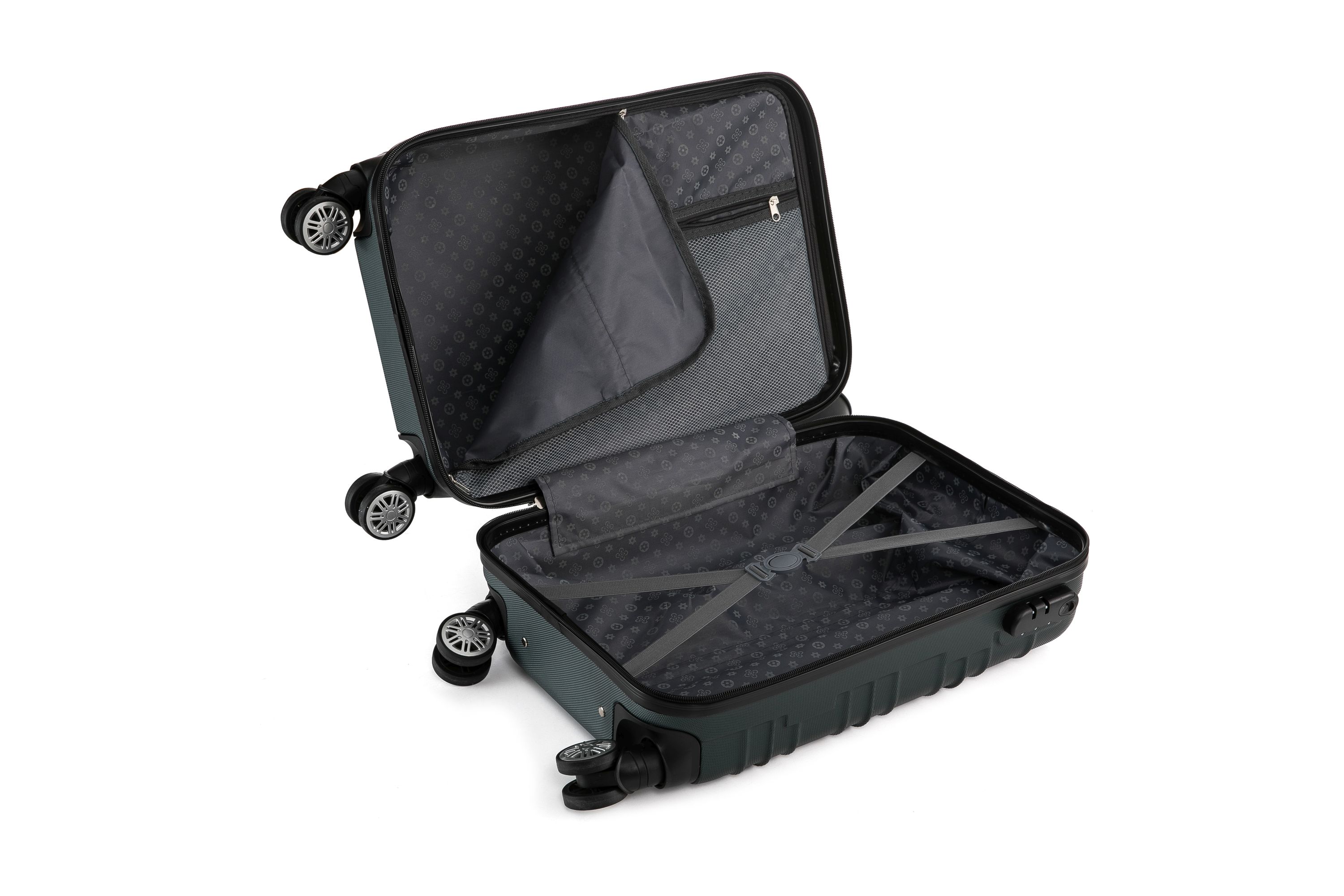 Reisekoffer Hartschalenkoffer AVA 5er Set smaragd