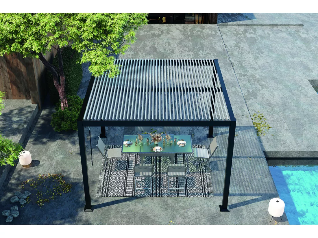 Pergola bioclimatique 3x3 m MILOS