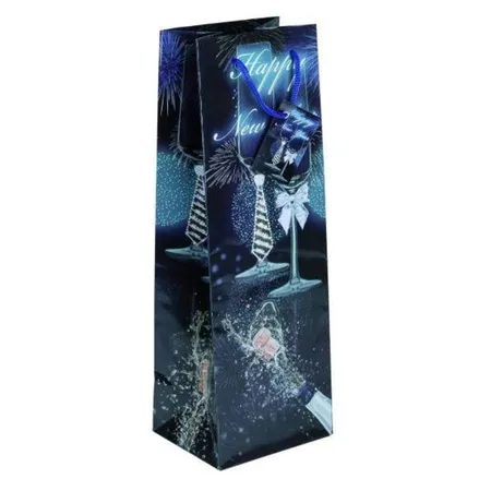 Amsinck & Sell 55703 Flaschentasche Happy New Year, 12 x 10 x 35cm
