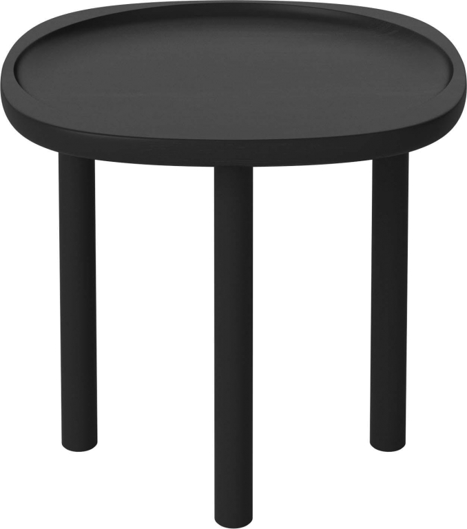 Bolia Trace salontafel Ø44 H38 zwart gebeitst eiken