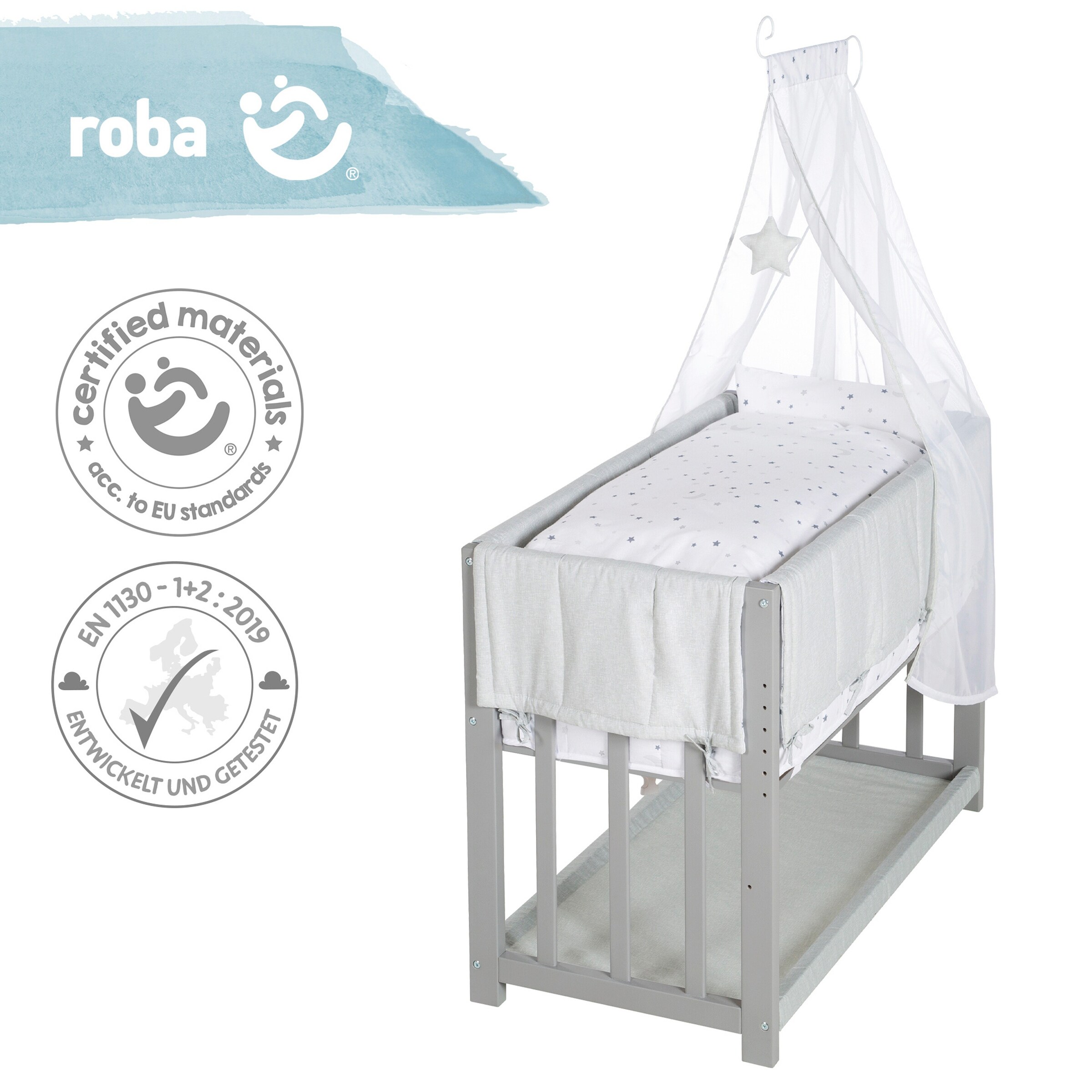 roba Stubenbett 3 in 1 Sternenzauber grau