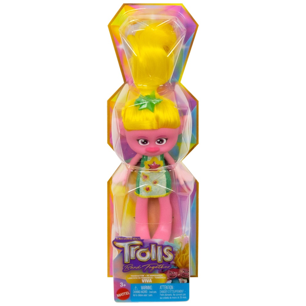 Trolls 3 Band Together Trendsettin' Viva 20cm Puppe
