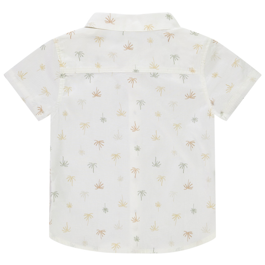 Chemise manches courtes imprimé palmiers pour bébé garçon