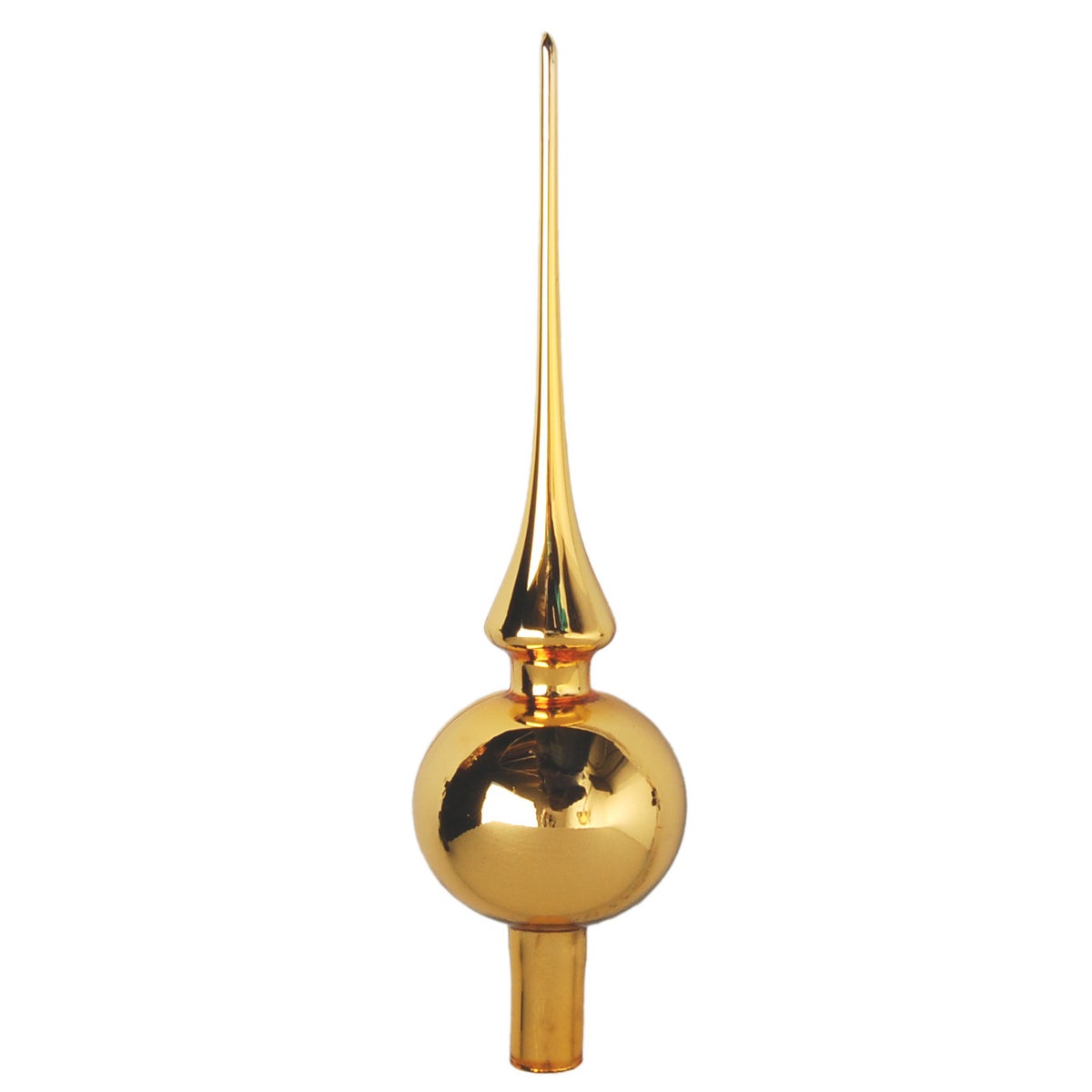 Glazen kerstversiering, goudkleurig, 26 cm, 1 st., kerstballen, kerstversiering, kerstversiering
