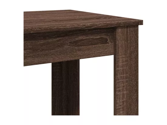 Table de bar chêne marron 51x50x103,5 cm bois d'ingénierie