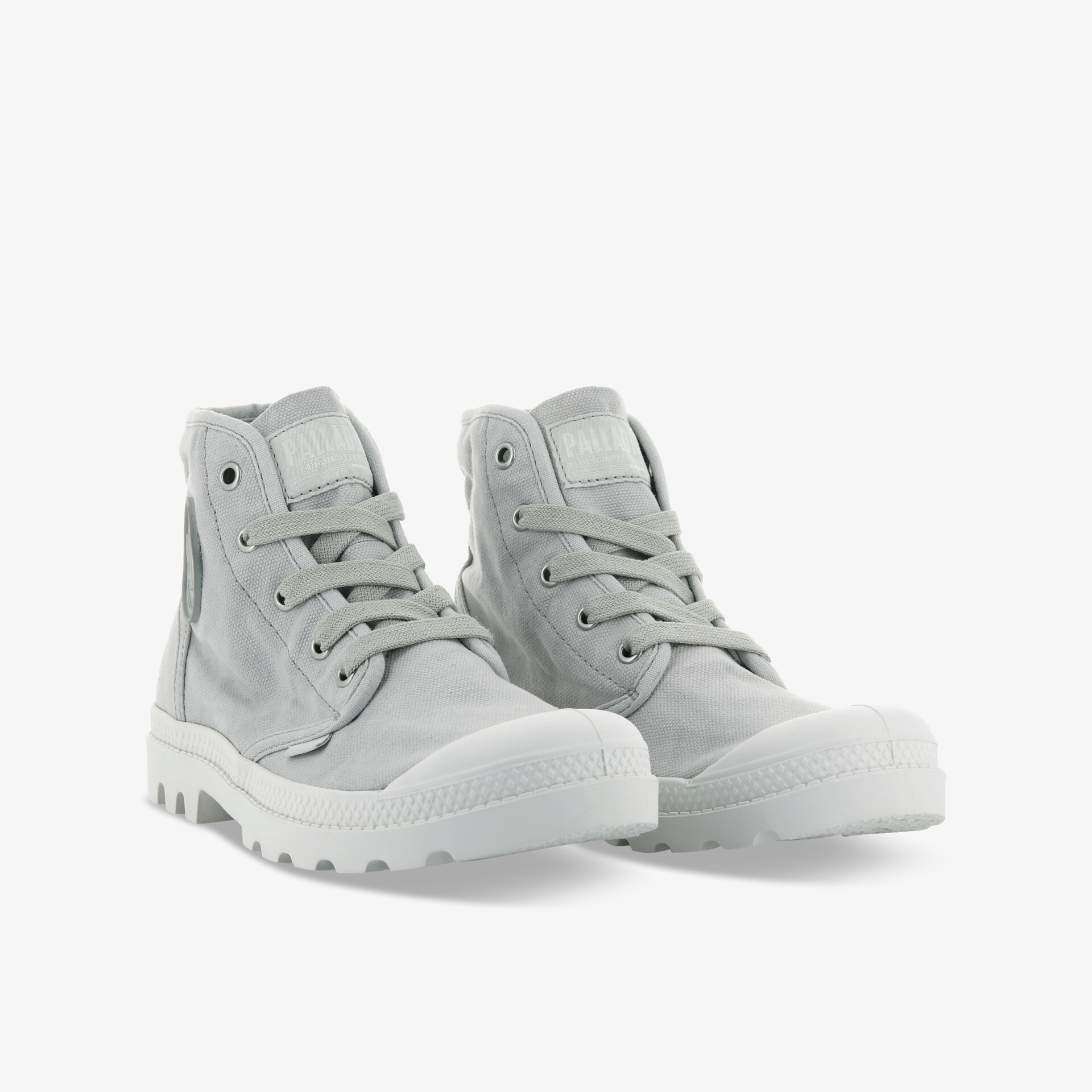 PALLADIUM WOMENS PAMPA HI Damen Leinenschuhe grau