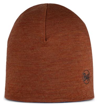Bonnet Enfant Buff Merino Reversible Bleu/Marron