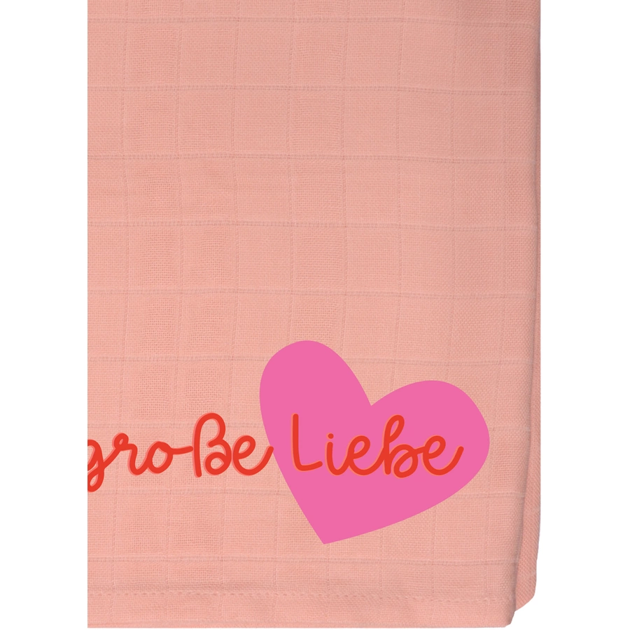 Liliput Mulltuch große Liebe apricot